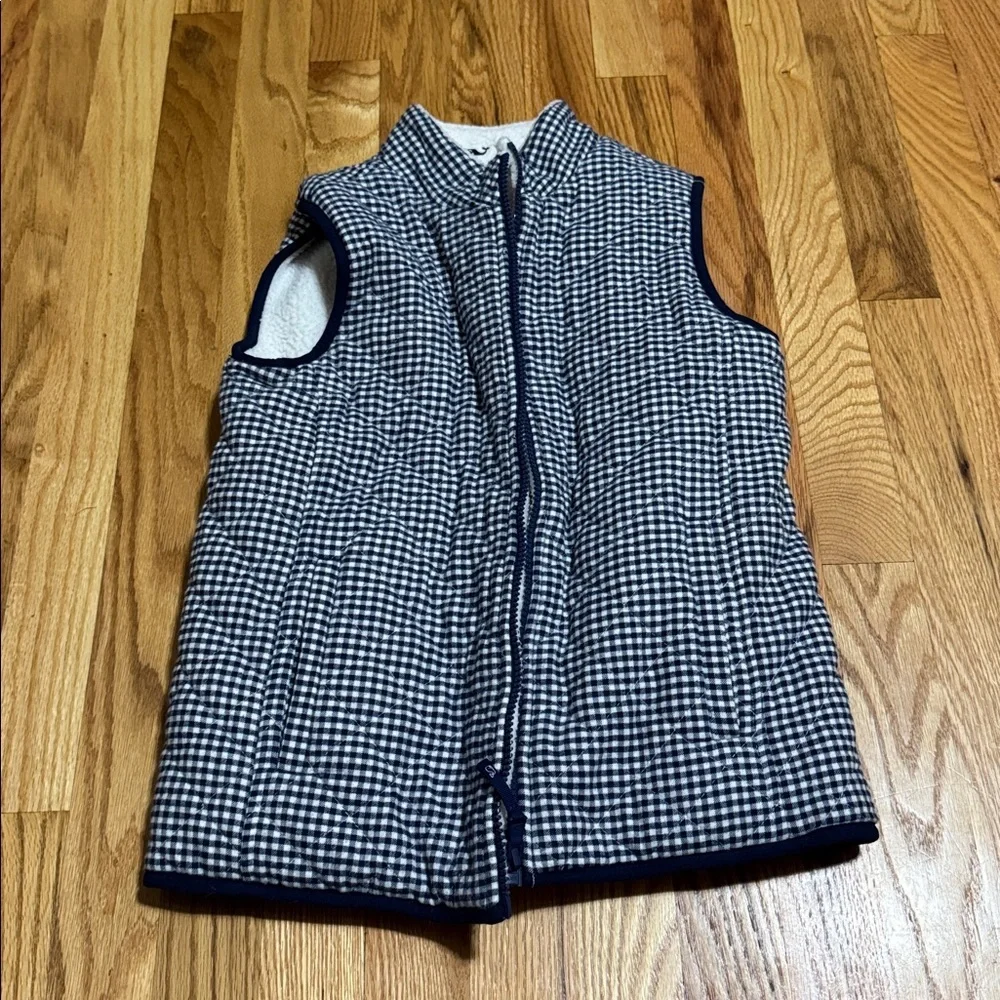 Vineyard Vines Reversible Fleece Plaid Vest - Picture 5 of 7